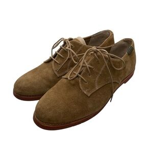 G.H. Bass & Co Suede Brogues Oxford Shoes Women’s 10 US Tan ELY-2